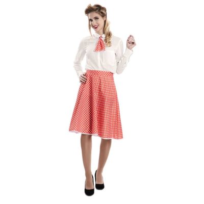 Disfressa Anys 60 Pin-Up Vermell Dona (Faldilla i Corbata)