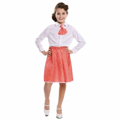 Disfressa Anys 60 Pin-Up Vermell Nena (Faldilla i Corbata)