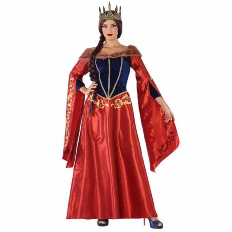 Disfressa Reina Medieval Vermell Dona