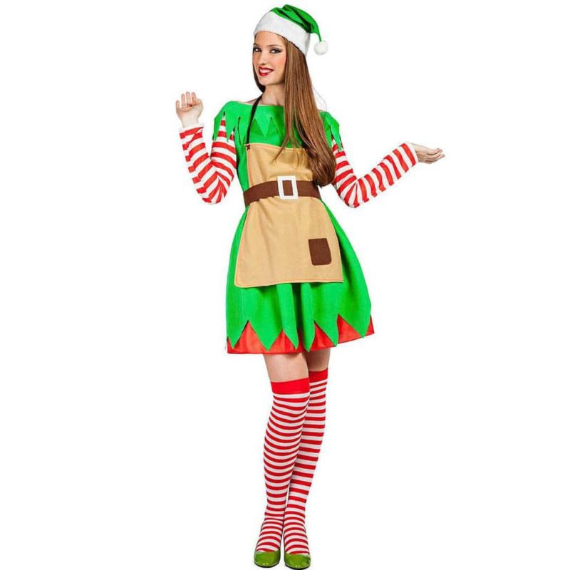 Disfressa d'Elf de Nadal Dona T. S