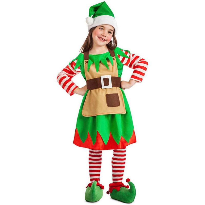 Disfressa d'Elf de Nadal Nena 3 a 4 Anys