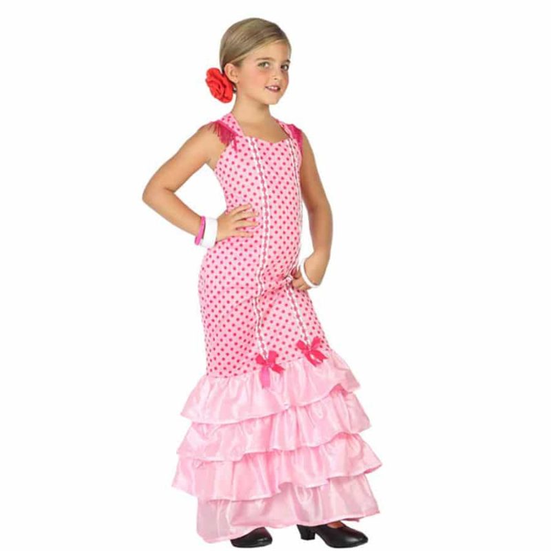 Disfressa de Flamenca Rosa Infantil