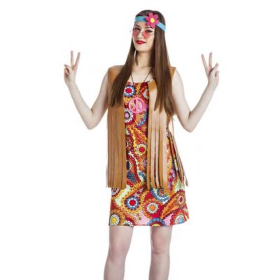 Disfressa de Hippie Dona Marró T. S