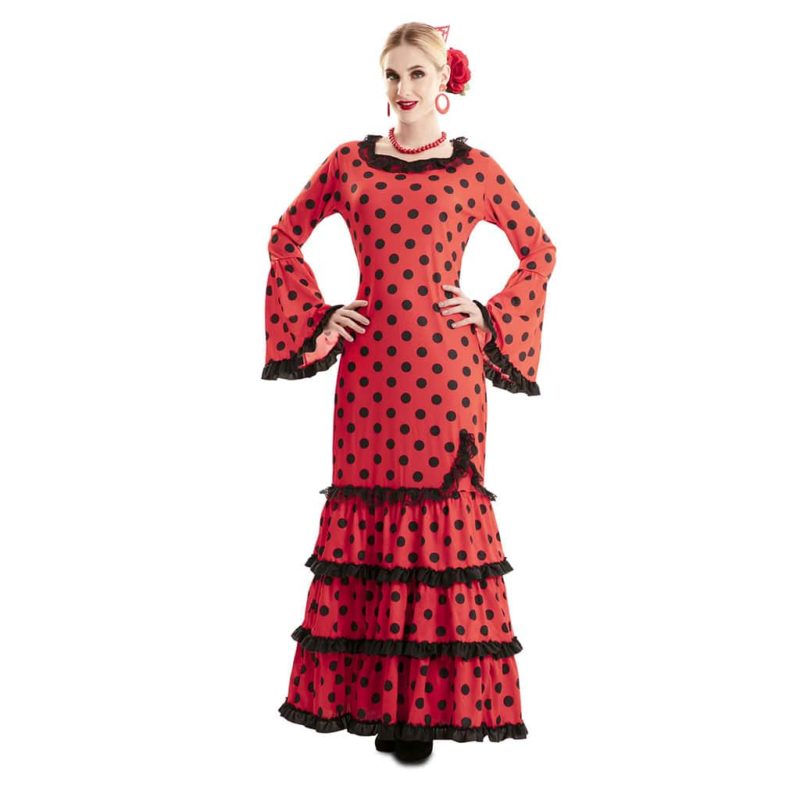Disfressa de Flamenca Vermella Dona