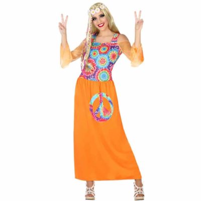 Disfressa Hippie Taronja Dona