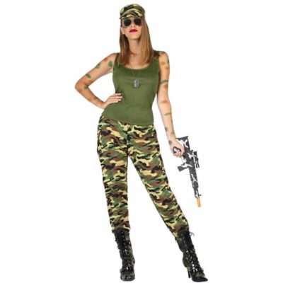 Disfressa Militar Camuflatge Dona