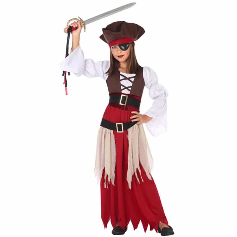 Disfressa Pirata Vermella Infantil