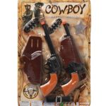 Set 2 Pistoles Cowboy Adult 30X12cm.